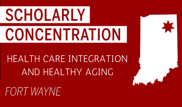 map shows the location of the healthy aging concentration in fort wayne