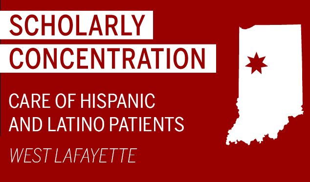 map shows location of the latino patient care concentration in west lafayette