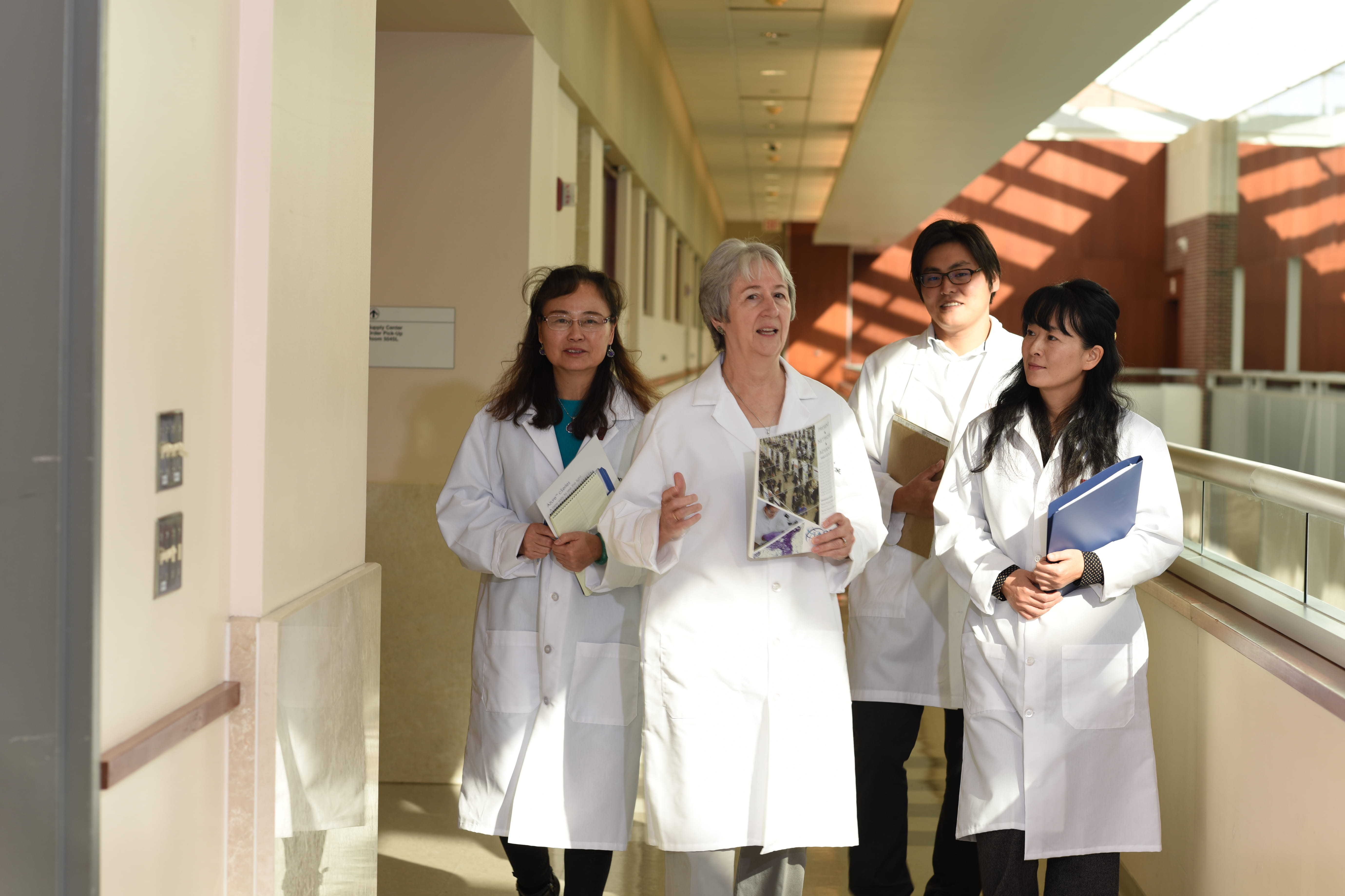 Lynda Bonewald with colleagues at the Indiana Center for Musculoskeletal Health