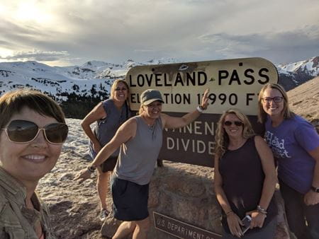 Jenny Brown with friends in Colorado
