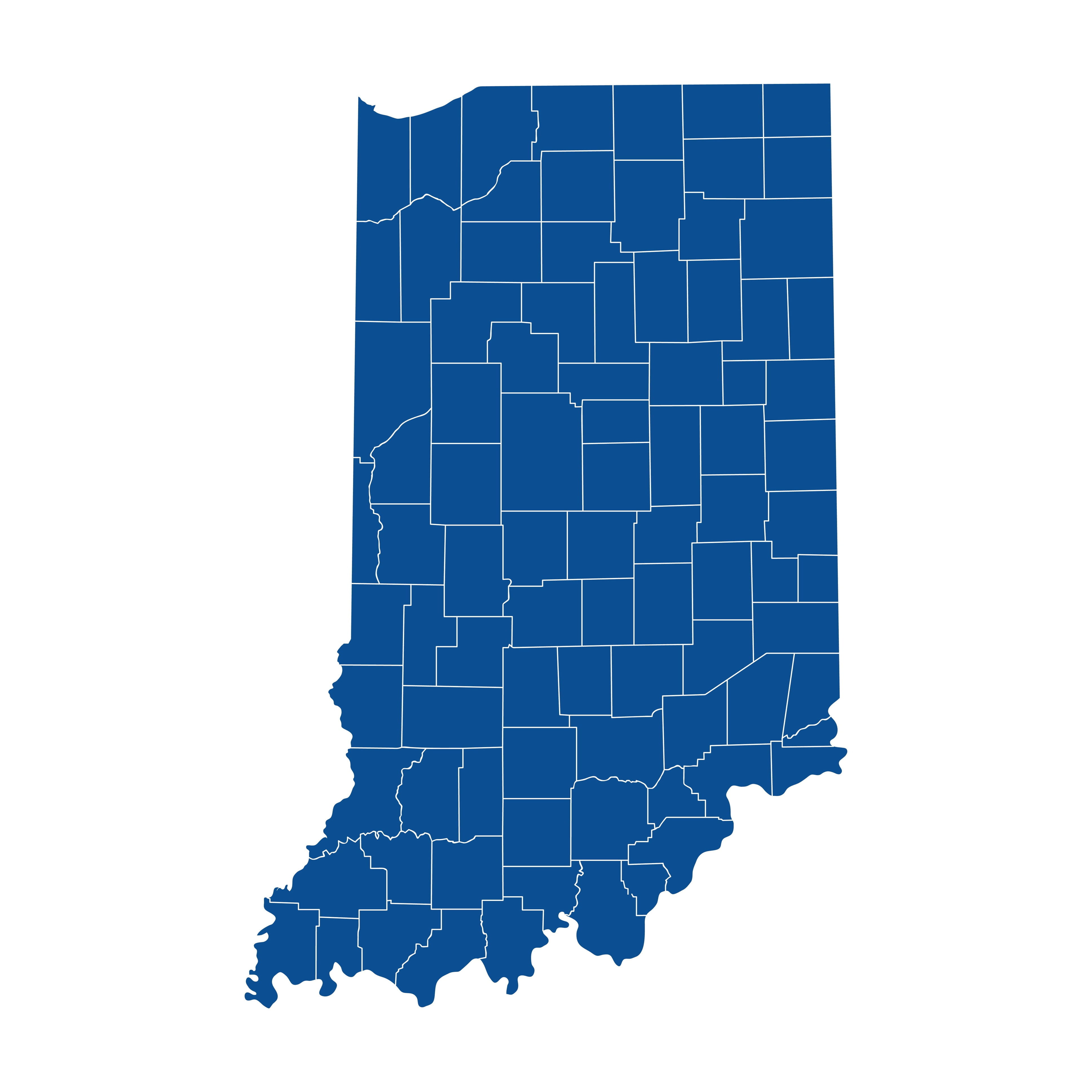 Indiana counties map image_AdobeStock
