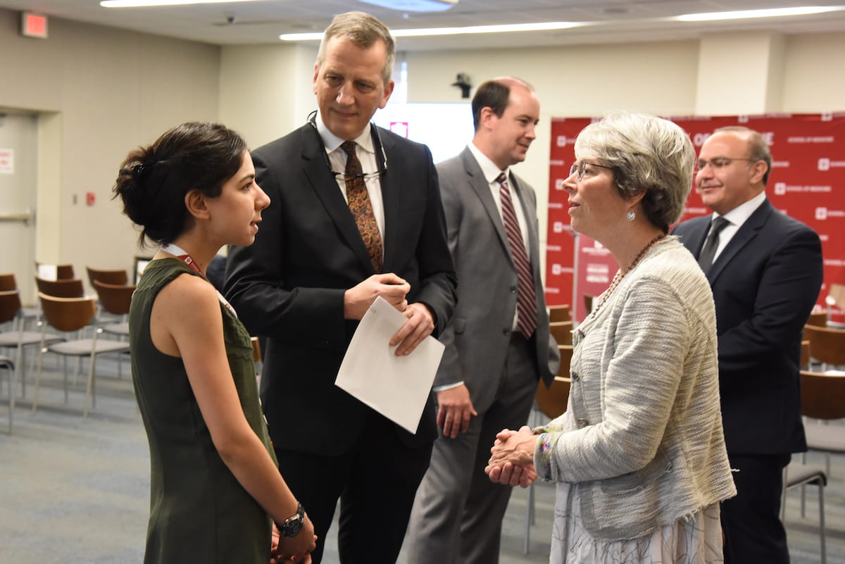 Bruce Lamb with colleagues