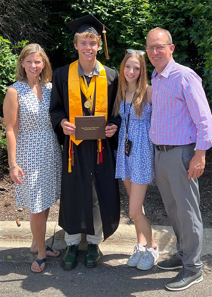 Dr. Michelle Cote with her family