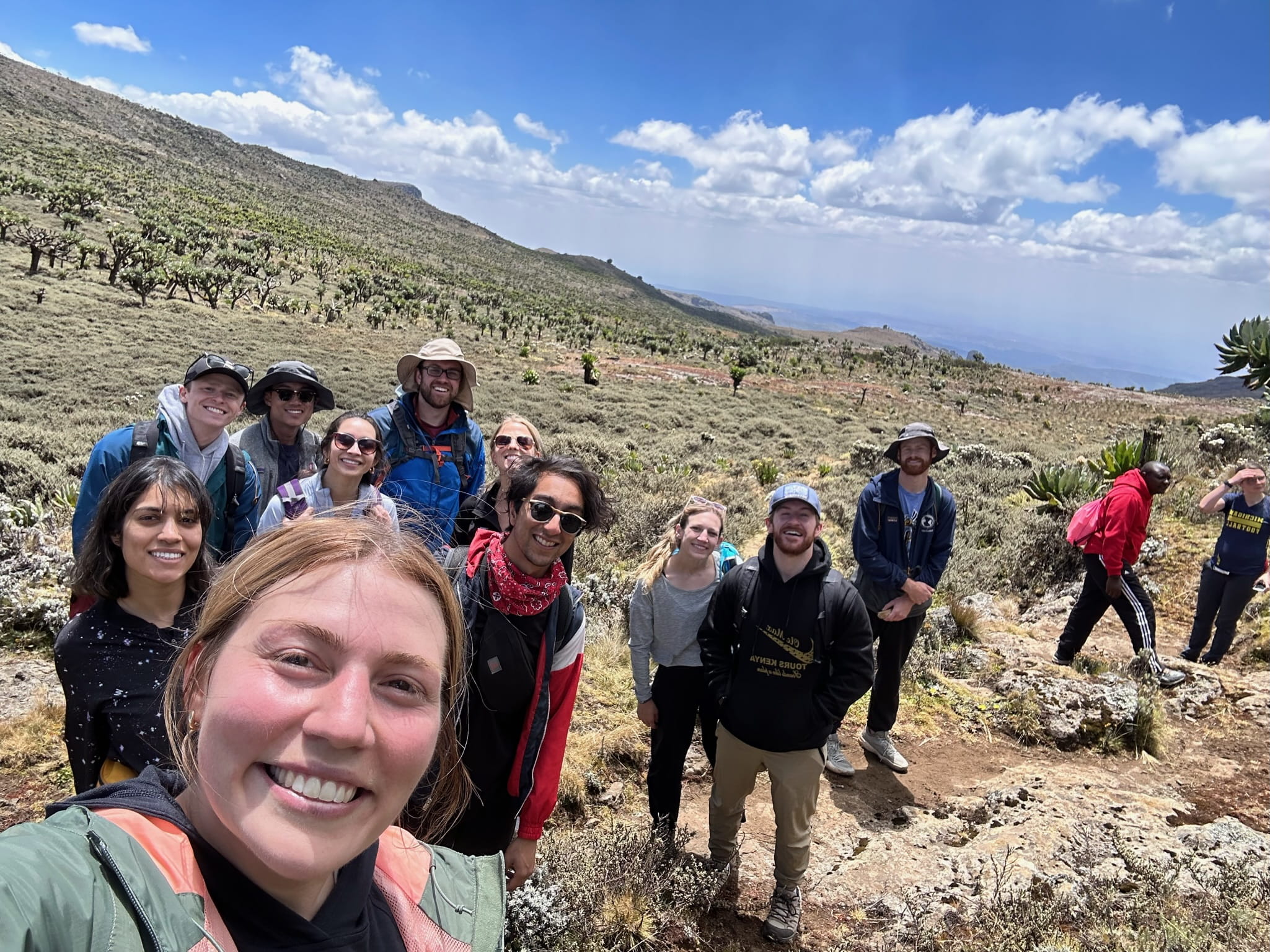 Emily Adaniya and other medical students in Kenya
