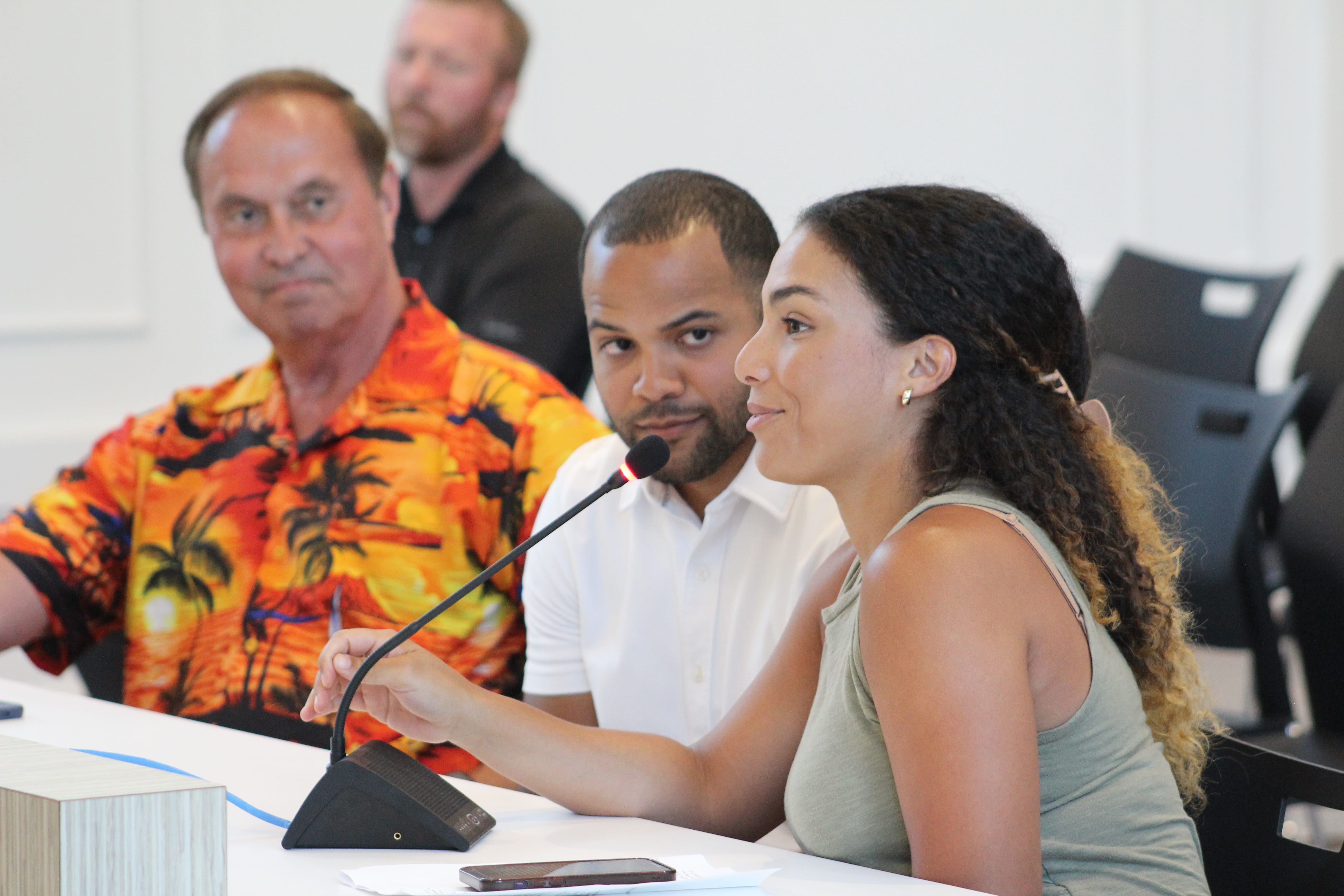 Greg Loomis, MD, with IU medical students Kylee and Austin Darden