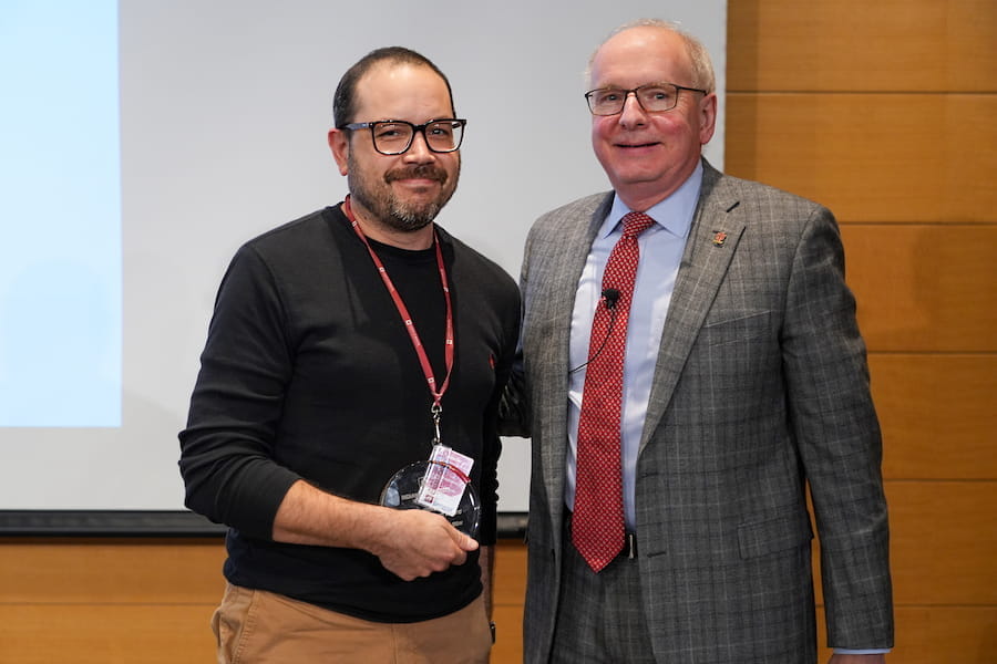 Ryan Badger-Bridewell with award