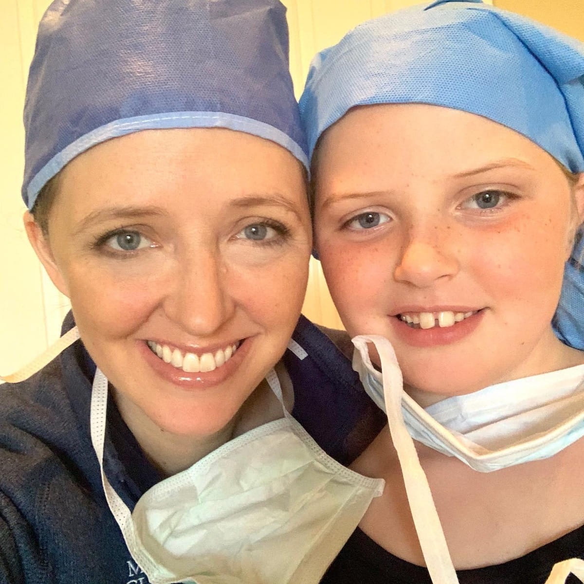 Sarah Merrill with her 11-year-old daughter