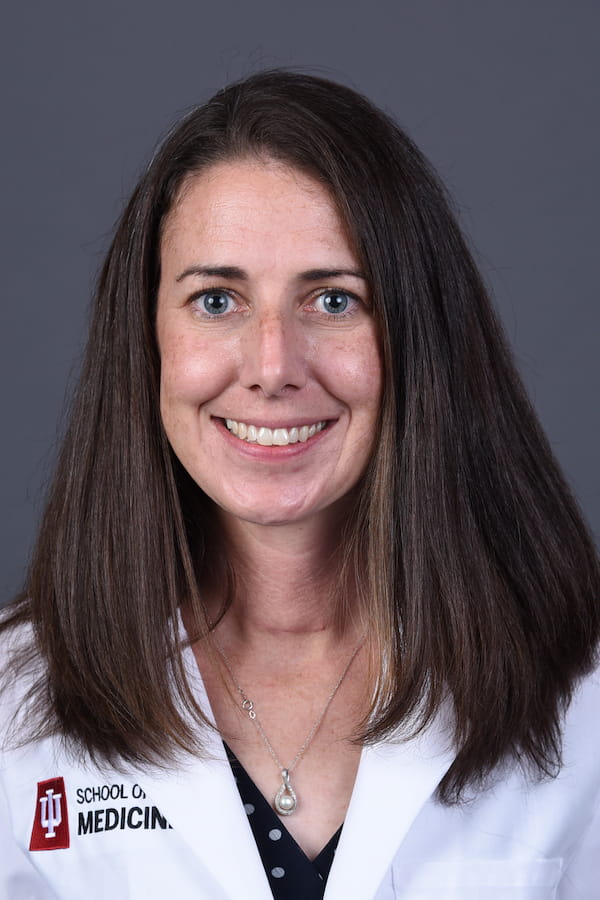 Jennifer Watters in white coat