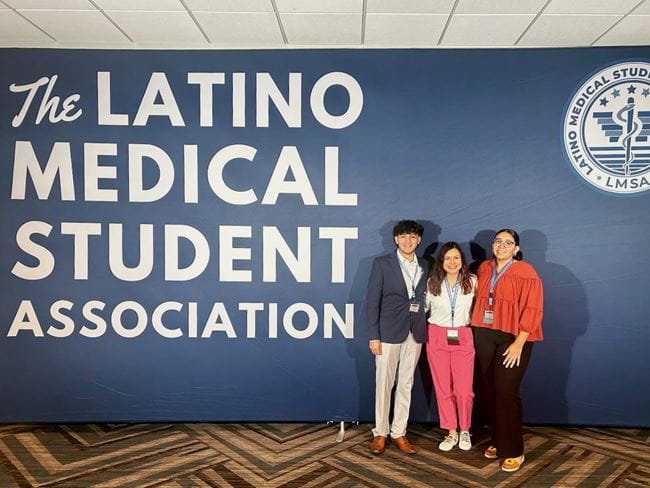 Luna with her mentees at the LMSA 2023 National Conference