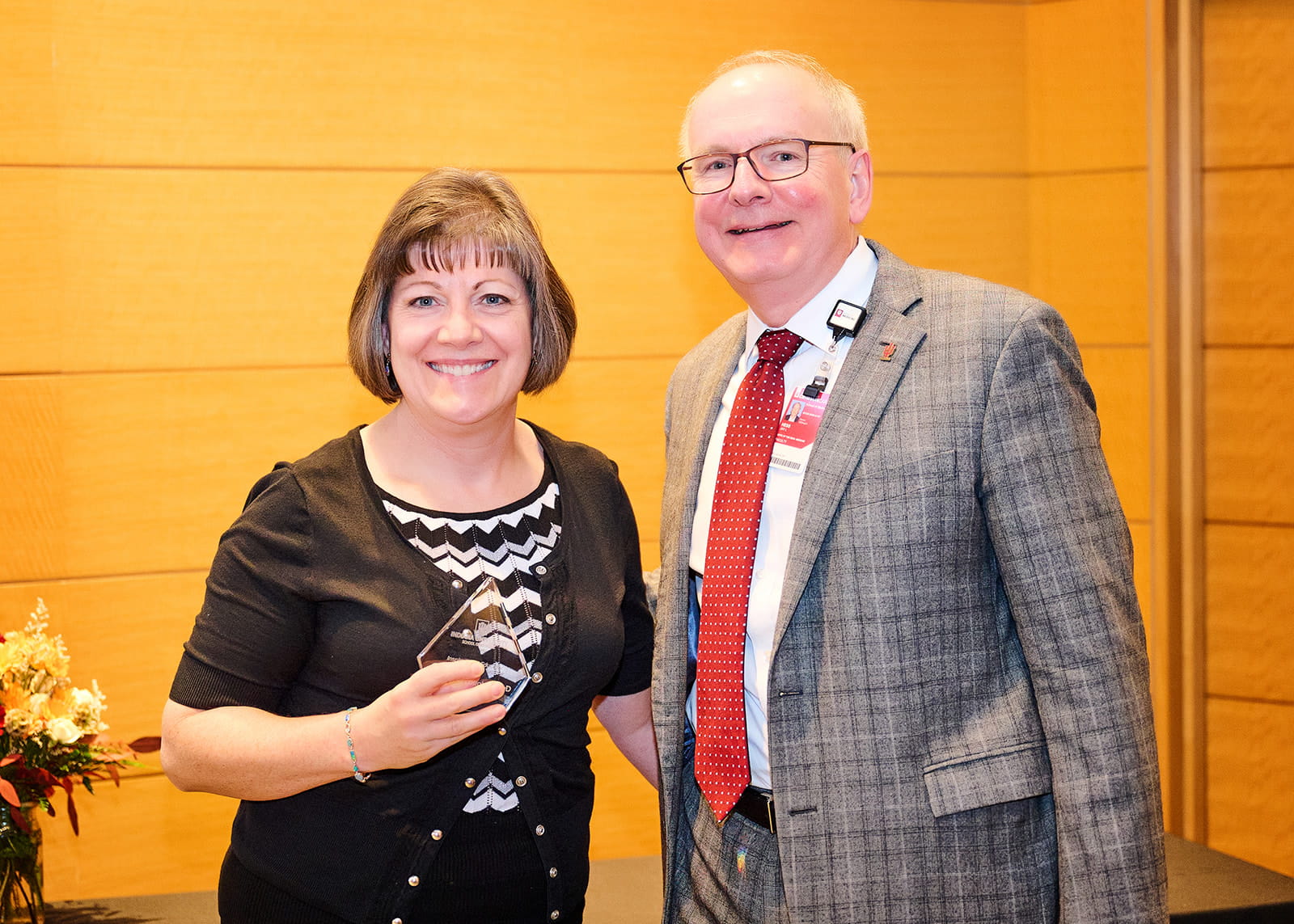 Valerie O'Loughlin with Dean Hess