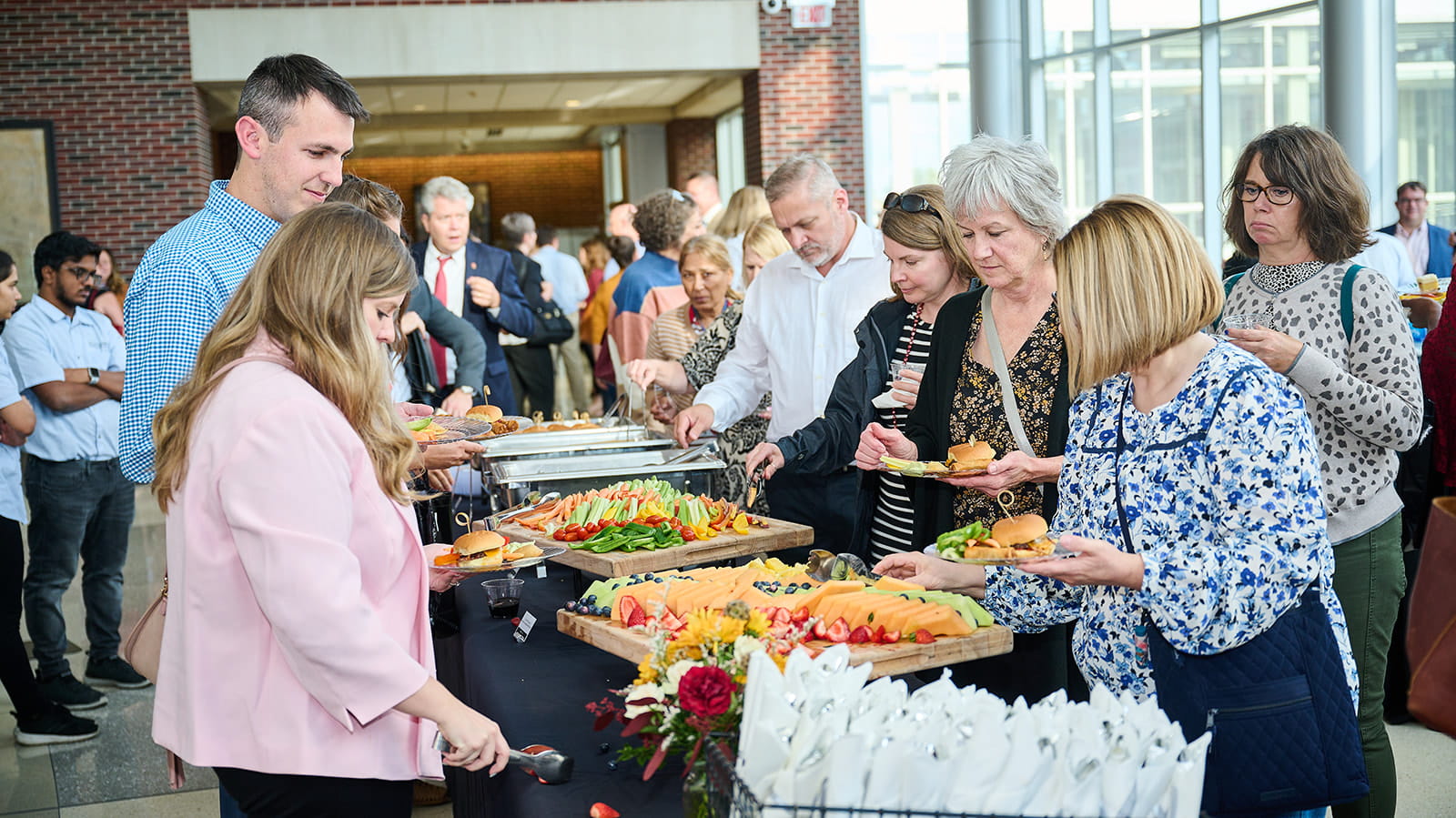 Reception after the all school meeting