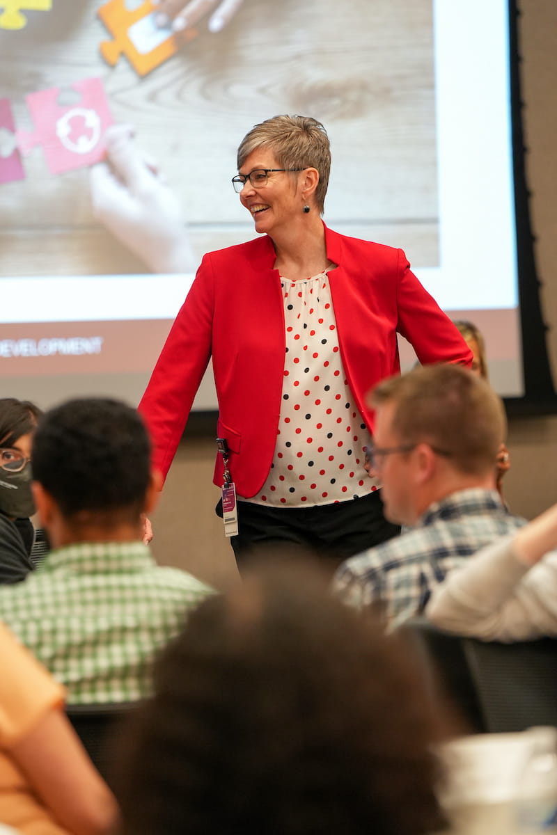 Mary Dankoski facilitates a LAMP session.
