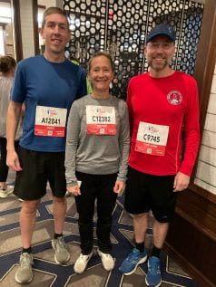 Division of Cardiovascular team members prepare for Indy's Monumental Marathon