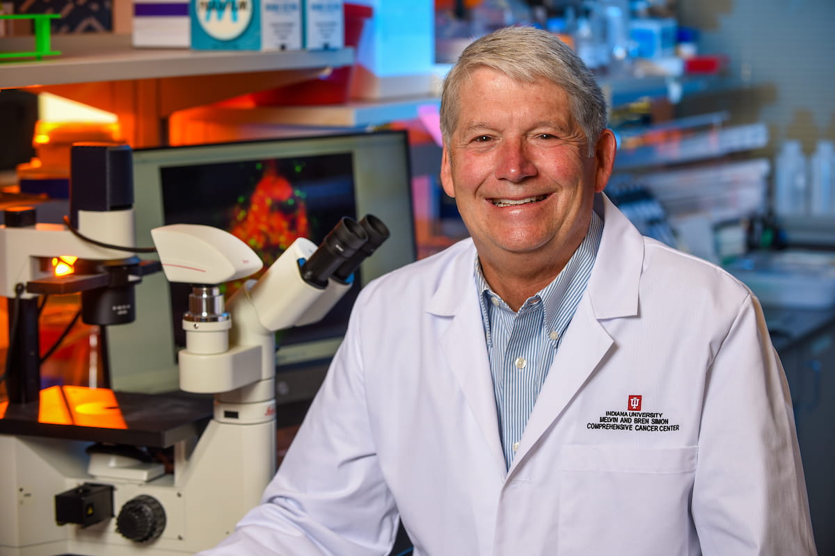 Mark Kelley in the lab