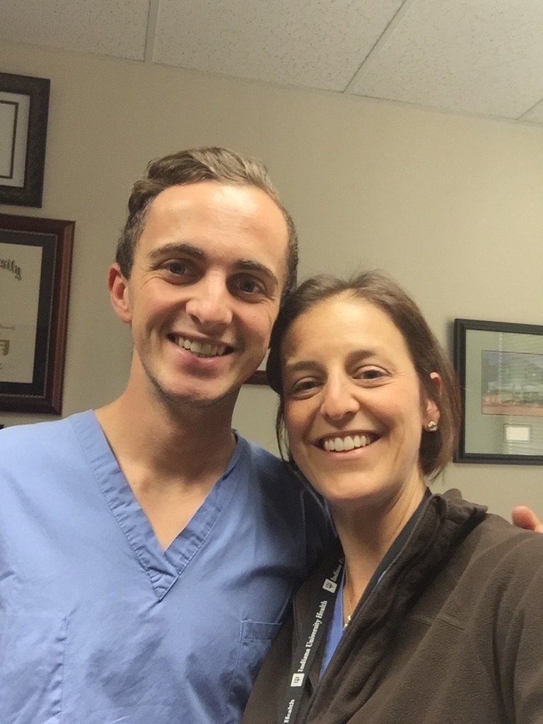 Peter Arnold with mentor Jen Hartwell, MD
