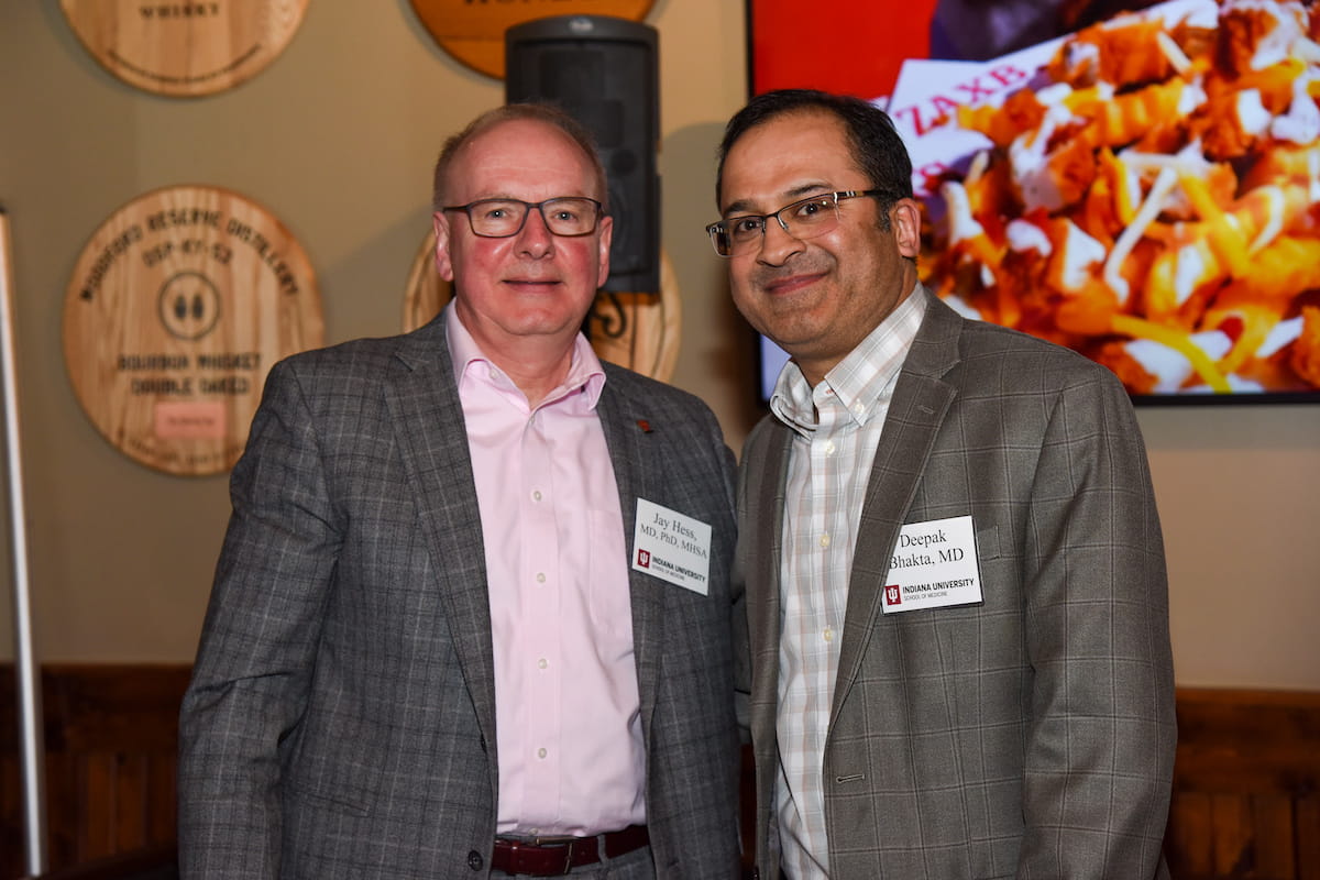 Dean Jay Hess and Dr. Deepak Bhakta