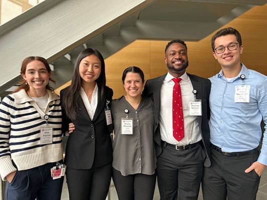 Five student leaders of the ISA Committee