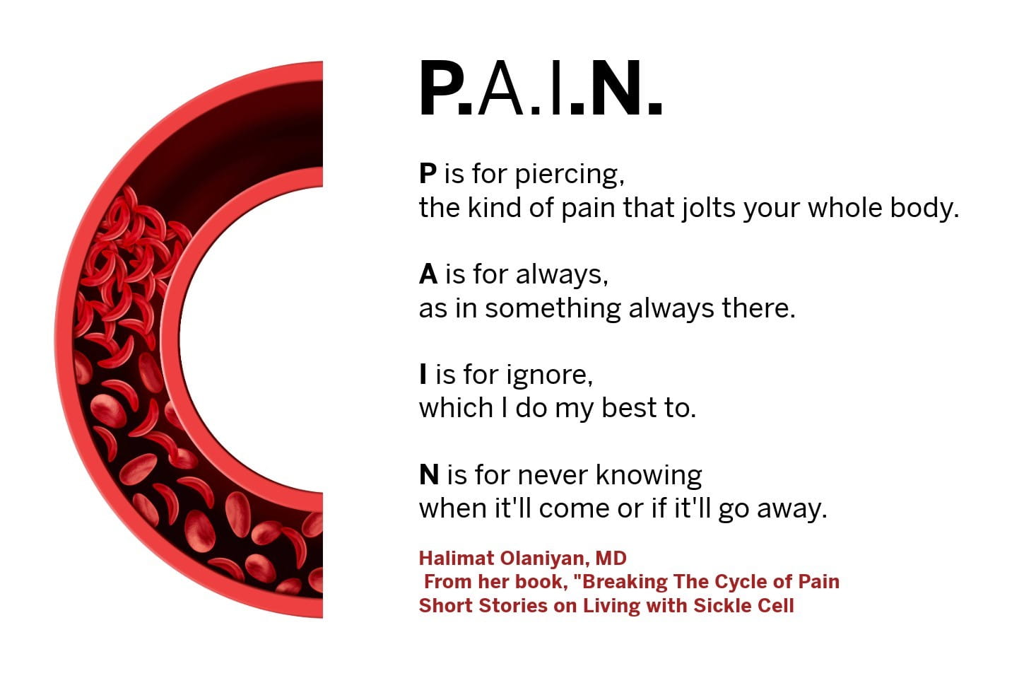 Sickle Cell Pain Poem by Halimat Olaniyan, MD