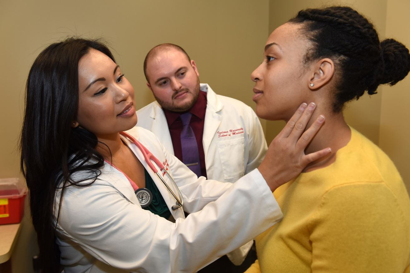 a student learns to take a patient's history