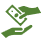 icon of money changing hands