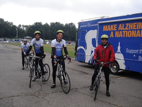 Bruce Lamb, PhD, and other researchers on breakthrough ride.