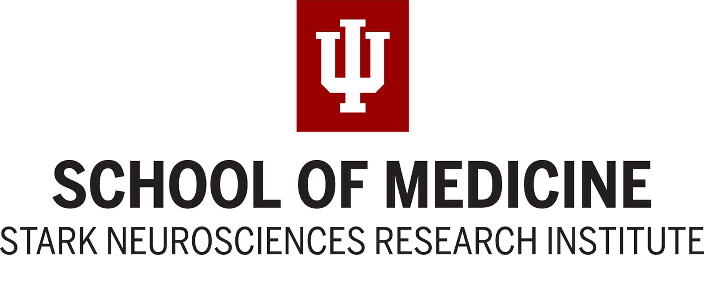 logo for stark neurosciences research institute with IU trident