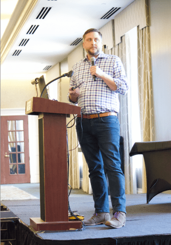 Dr. Mike Davis presenting during the Breath Summit 2024