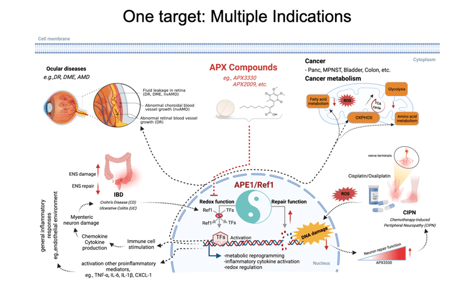 Scientific graphic showing research findings from Mark Kelley, MS, PhD