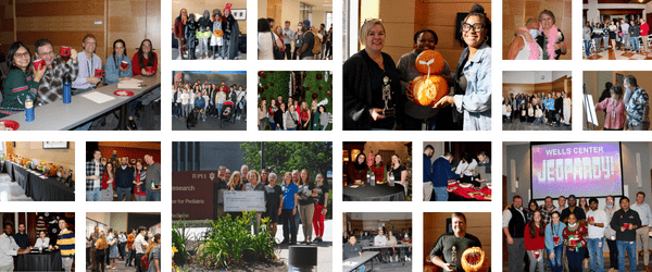 Collage of photos from the Wells Center in 2022