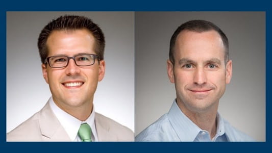 Photo of Dr. Westin and Dr. Schmideler