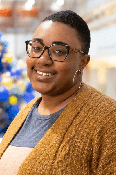 2024 Profile headshot of education coordinator Lucy Hoard Jackson