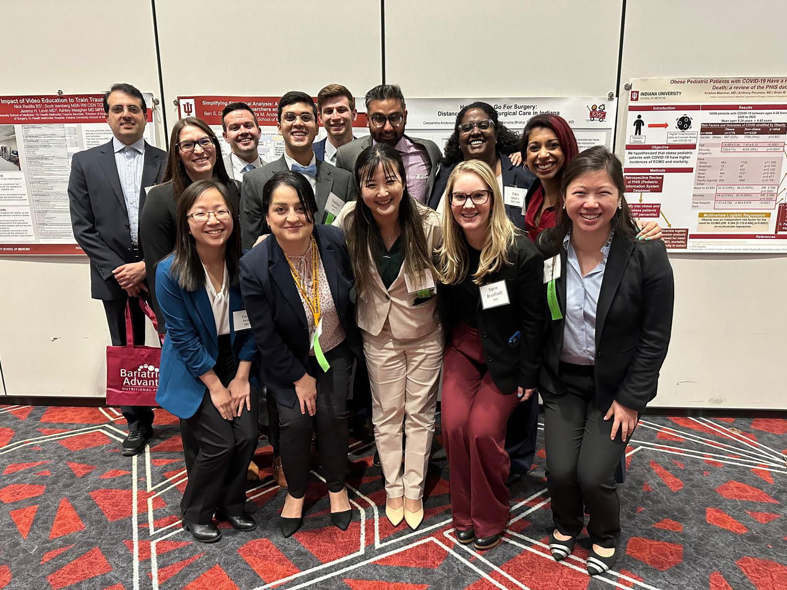 Diverse group of surgical resident researchers