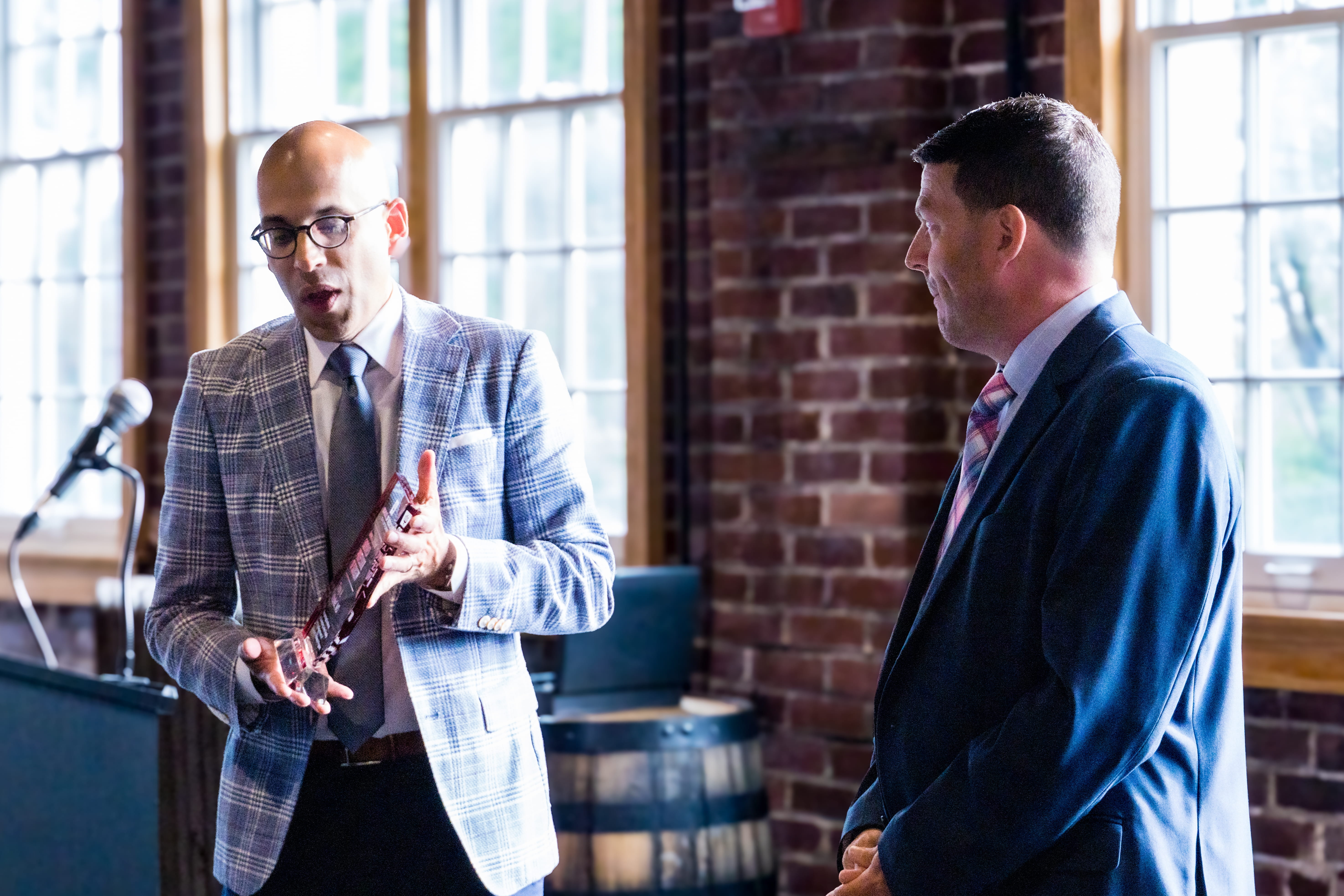 Dr. Markel receiving his award