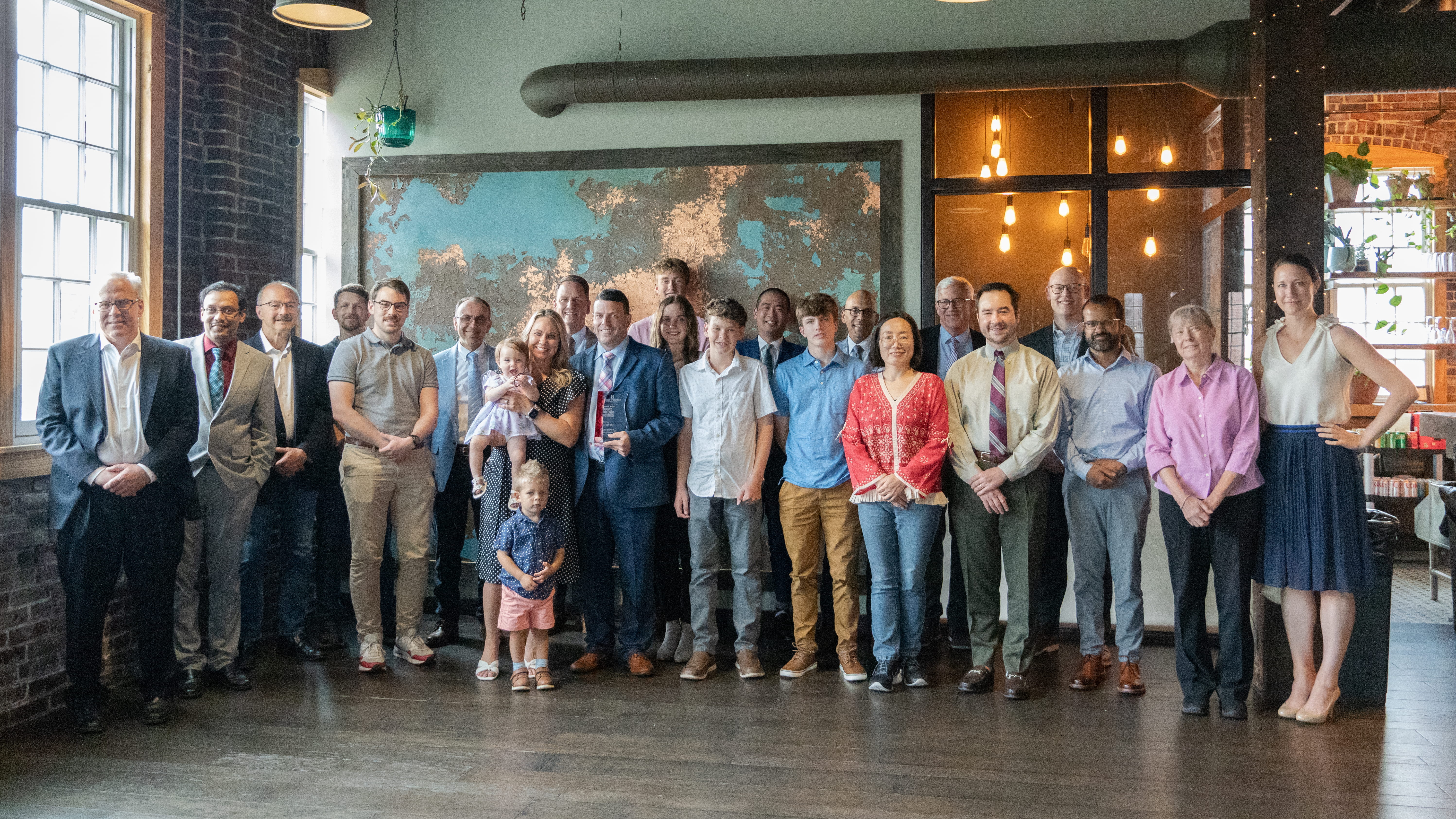Group photo of people from Dr. Markel's investiture