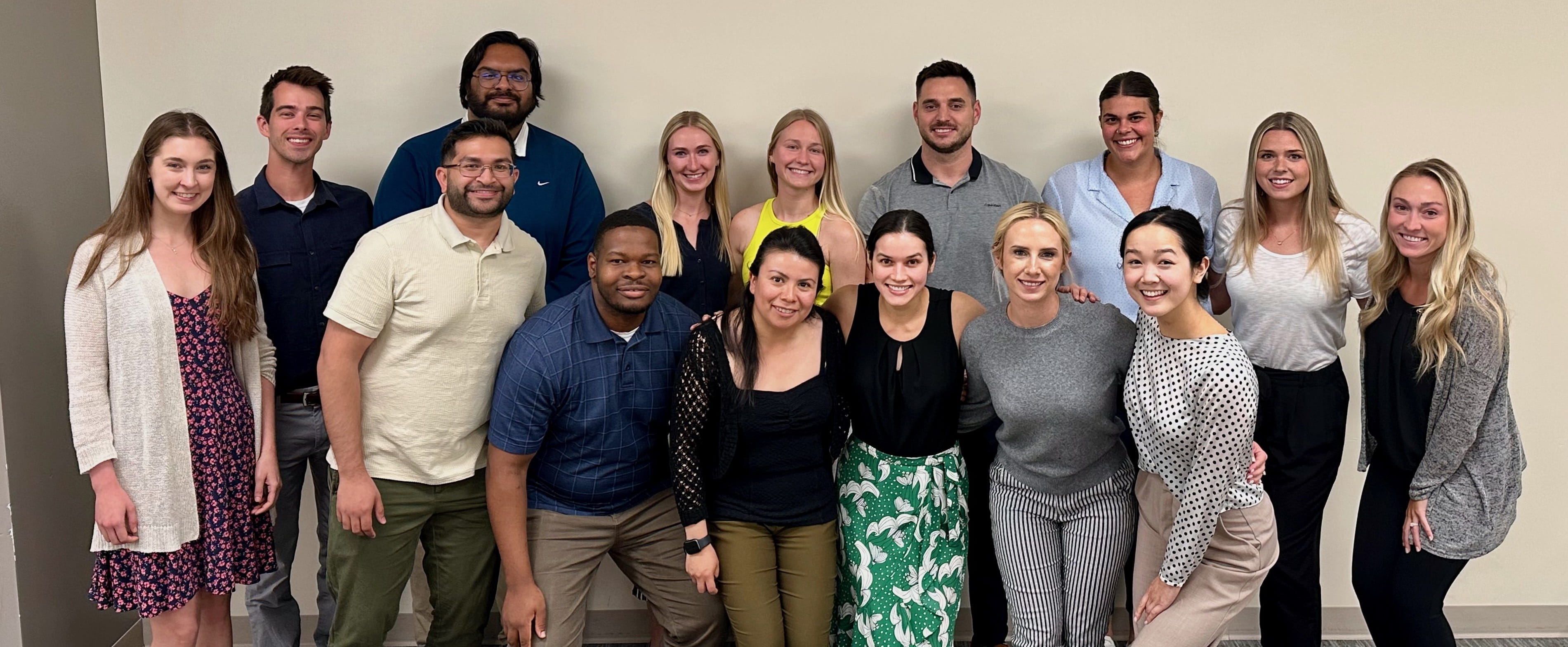 group photo of residents