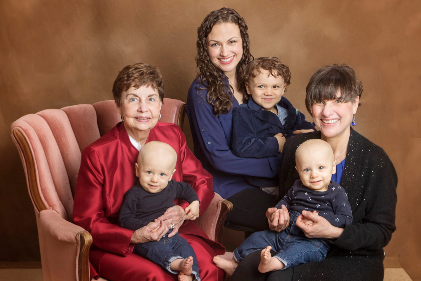 family portrait of april meyers family