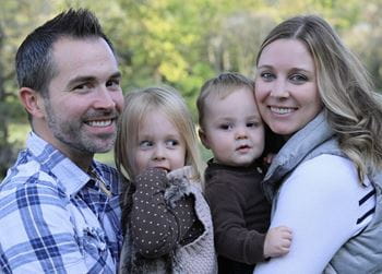 Christina Griffiths and her family Christina Griffiths and her family