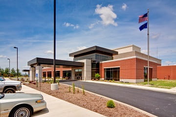 exterior of IU Health Jay Hospital