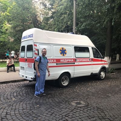 Dr. Taylor on a mission trip