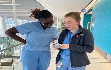 Global plastic surgery residents get better acquainted at Eskenazi Hospital. 