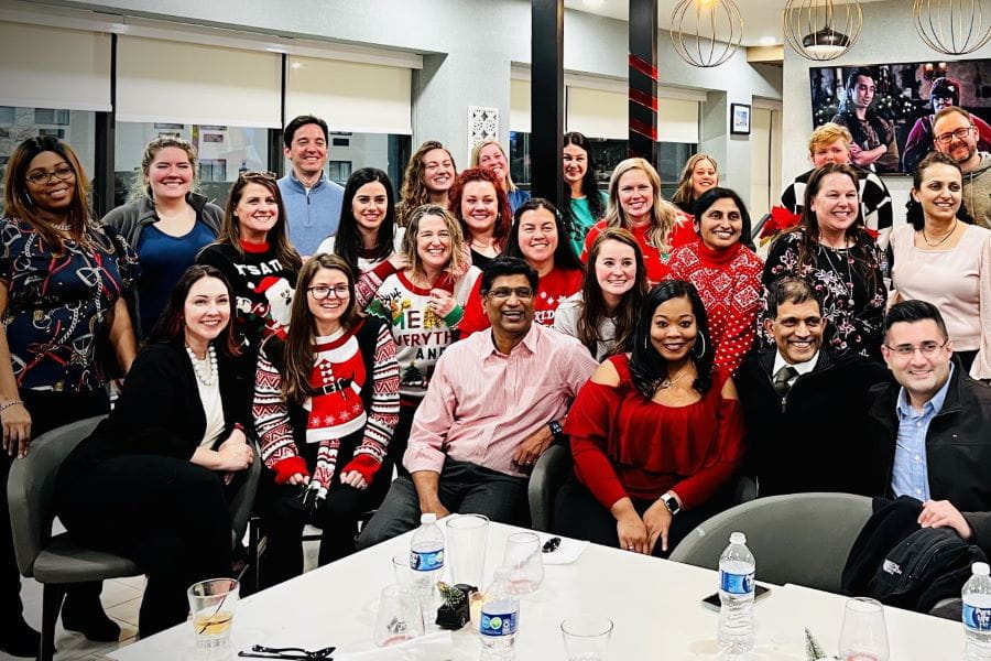Group photo of the liver research team.