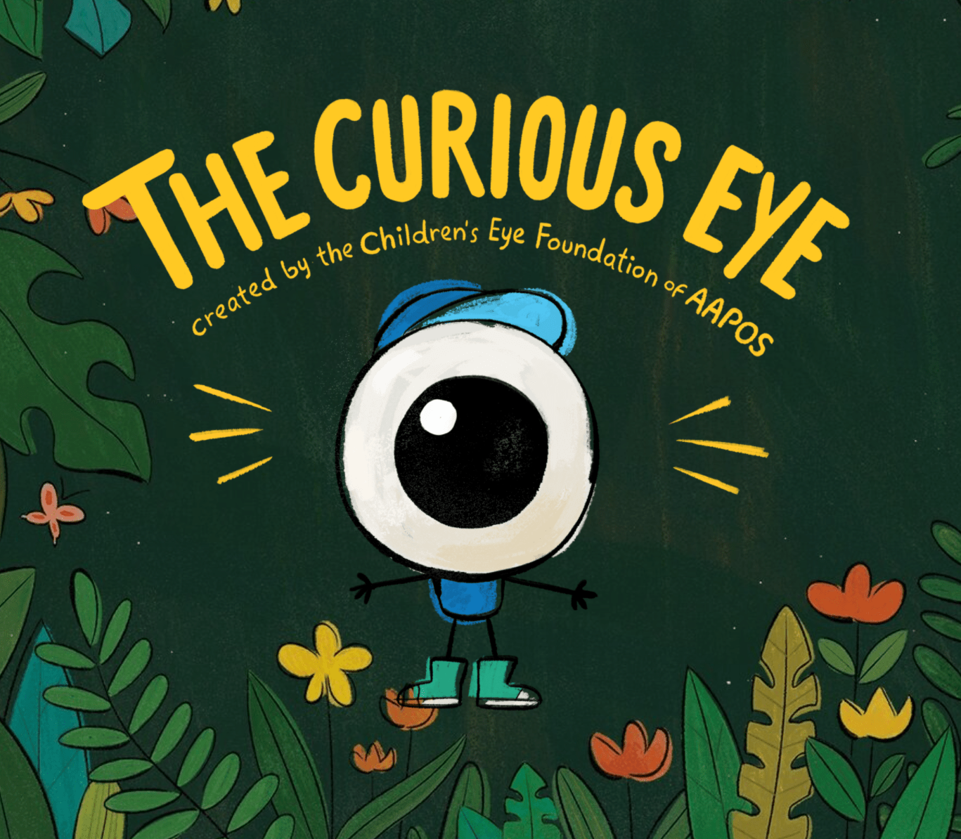 The cover of The Curious Eye, a diagnostic children's book used to screen for color blindness. 