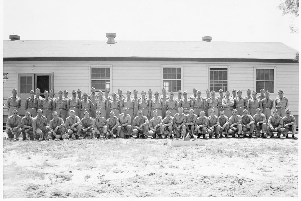 A group portrait of members of the 32nd General Hospital.
