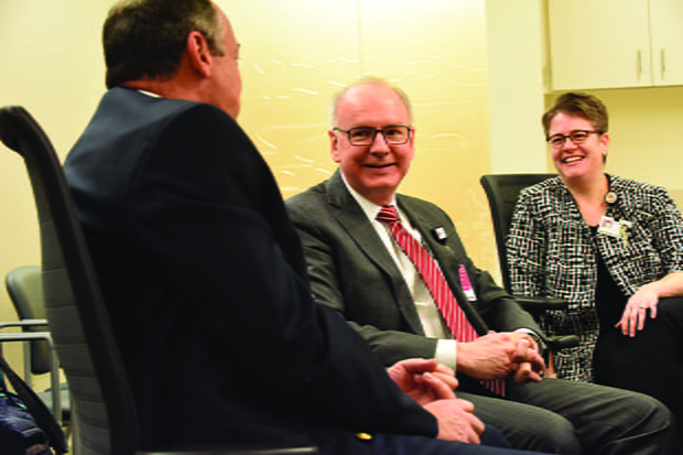 Jay Hess in a meeting