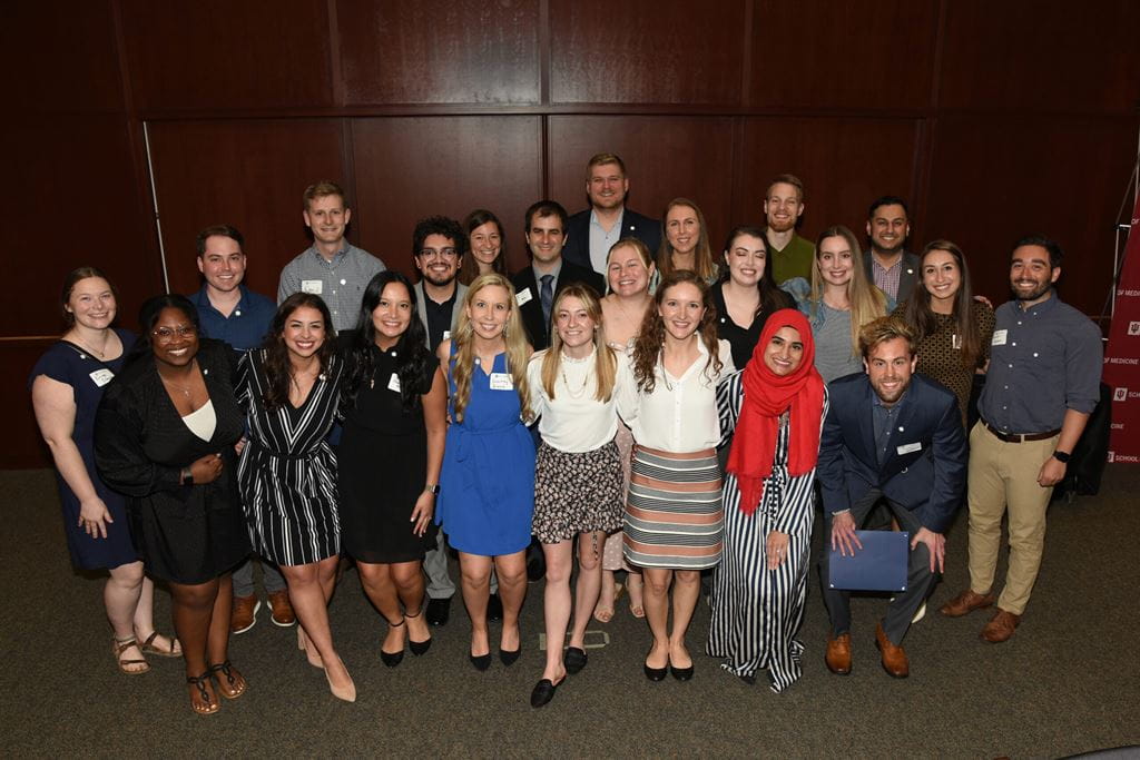 a group of students at a celebration
