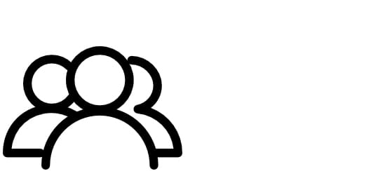 outlines of three people