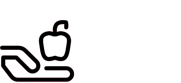 a hand holding an apple