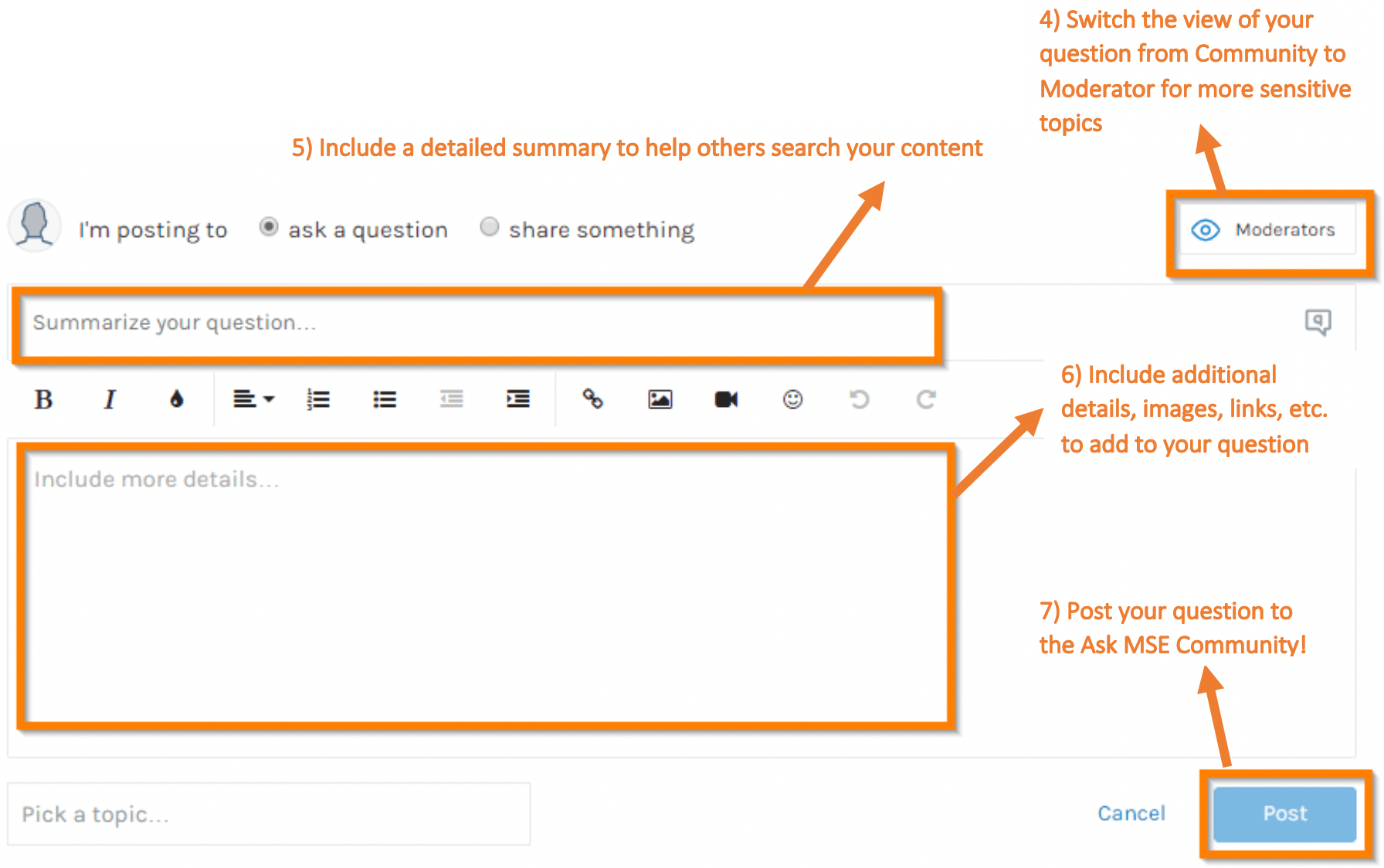 layout of ask mse page