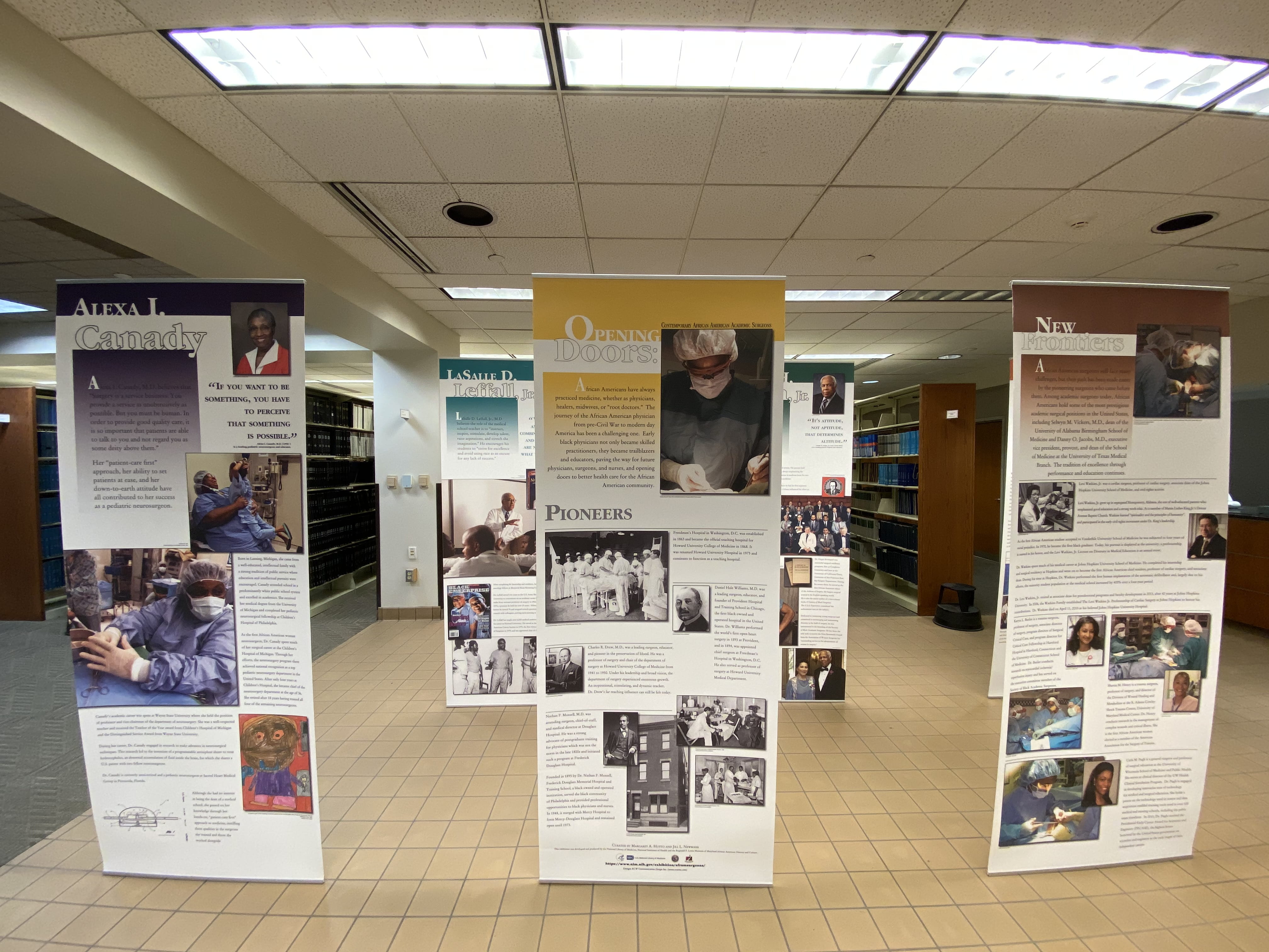 Medical library traveling exhibit